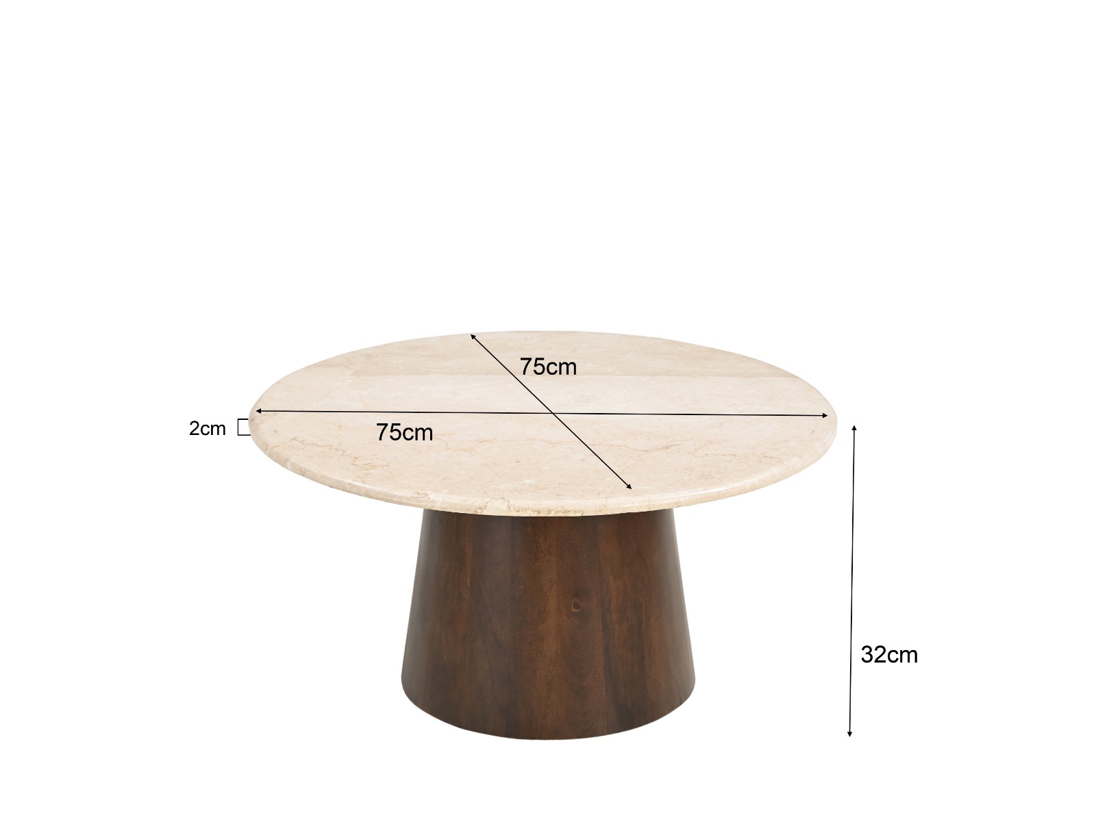 Salontafel Bottecino round 75cm - Brix