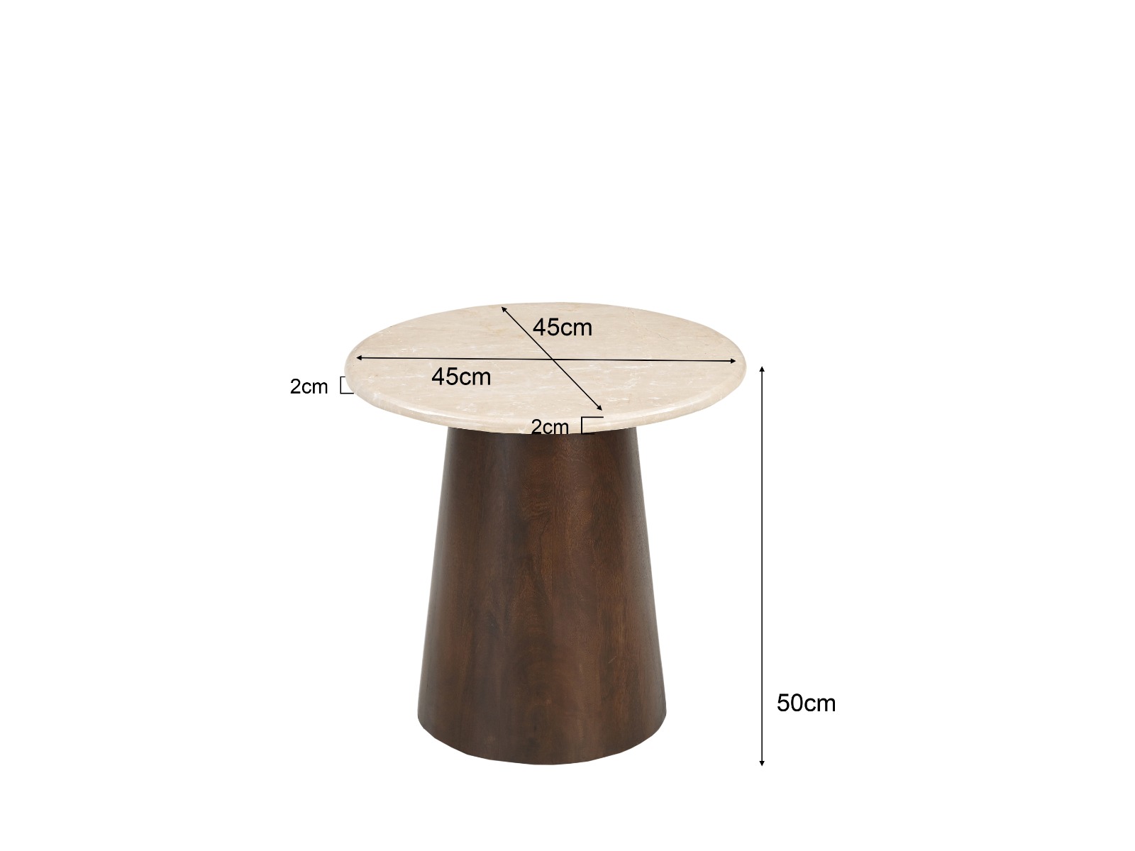Salontafel Bottecino round 45cm - Brix