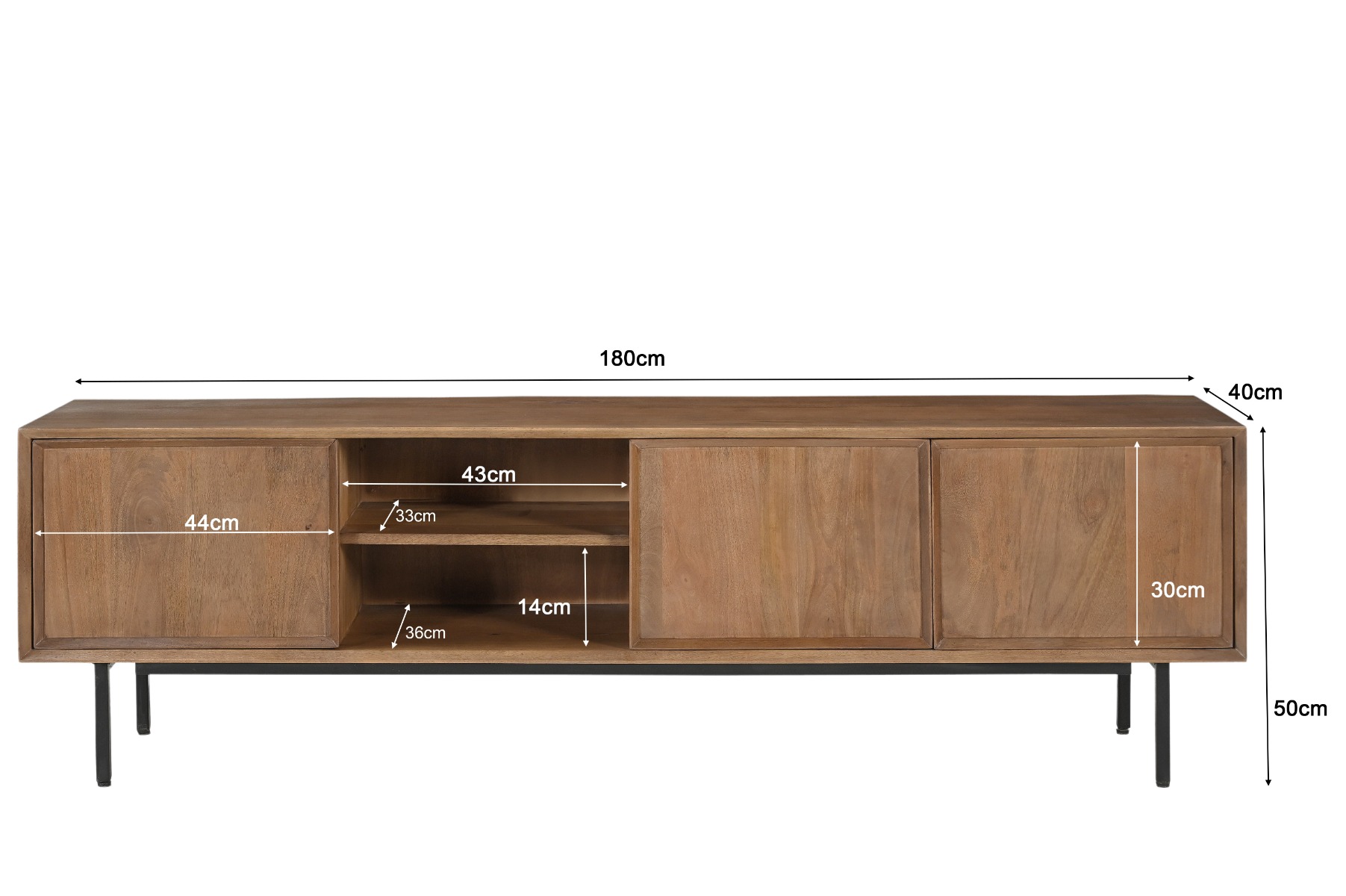 TV-Möbel Ravenstein 180cm - Livingfurn