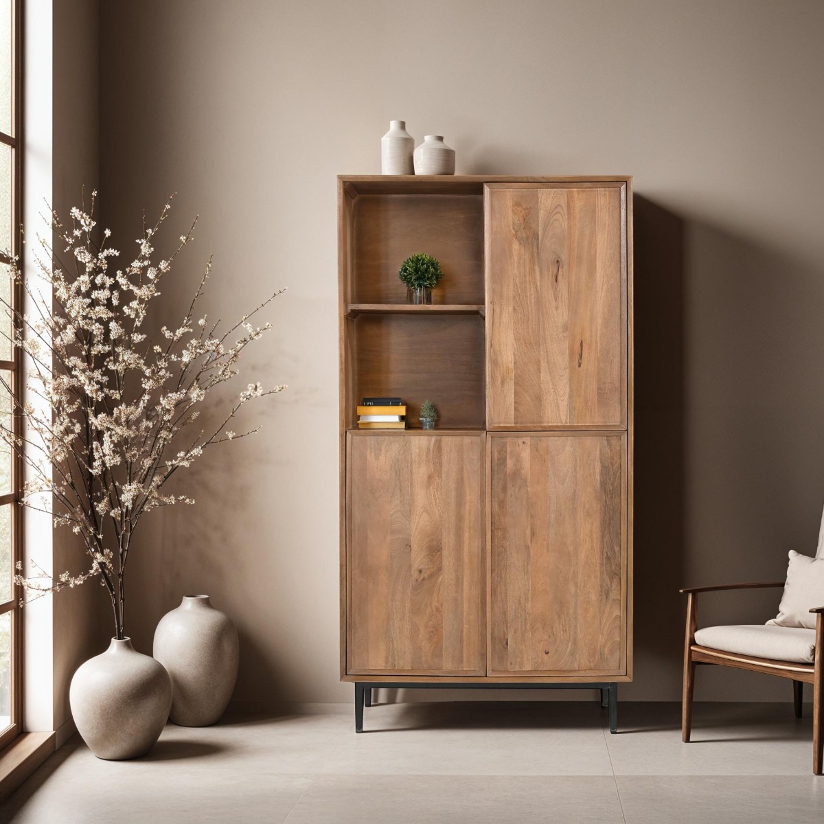 Storage Cabinet Ravenstein 90cm - Livingfurn