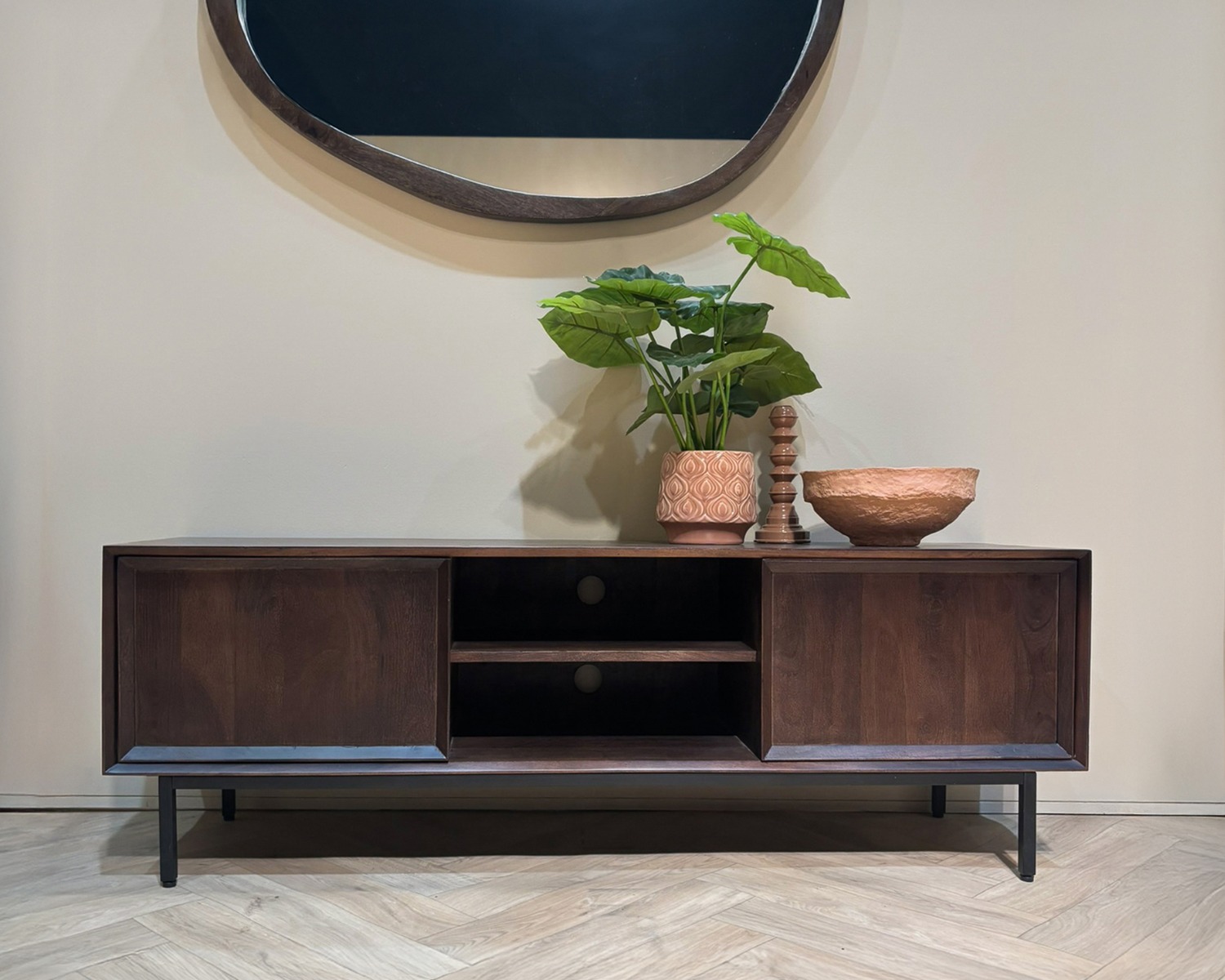 TV-Möbel Ravenstein Brown 150cm - Livingfurn
