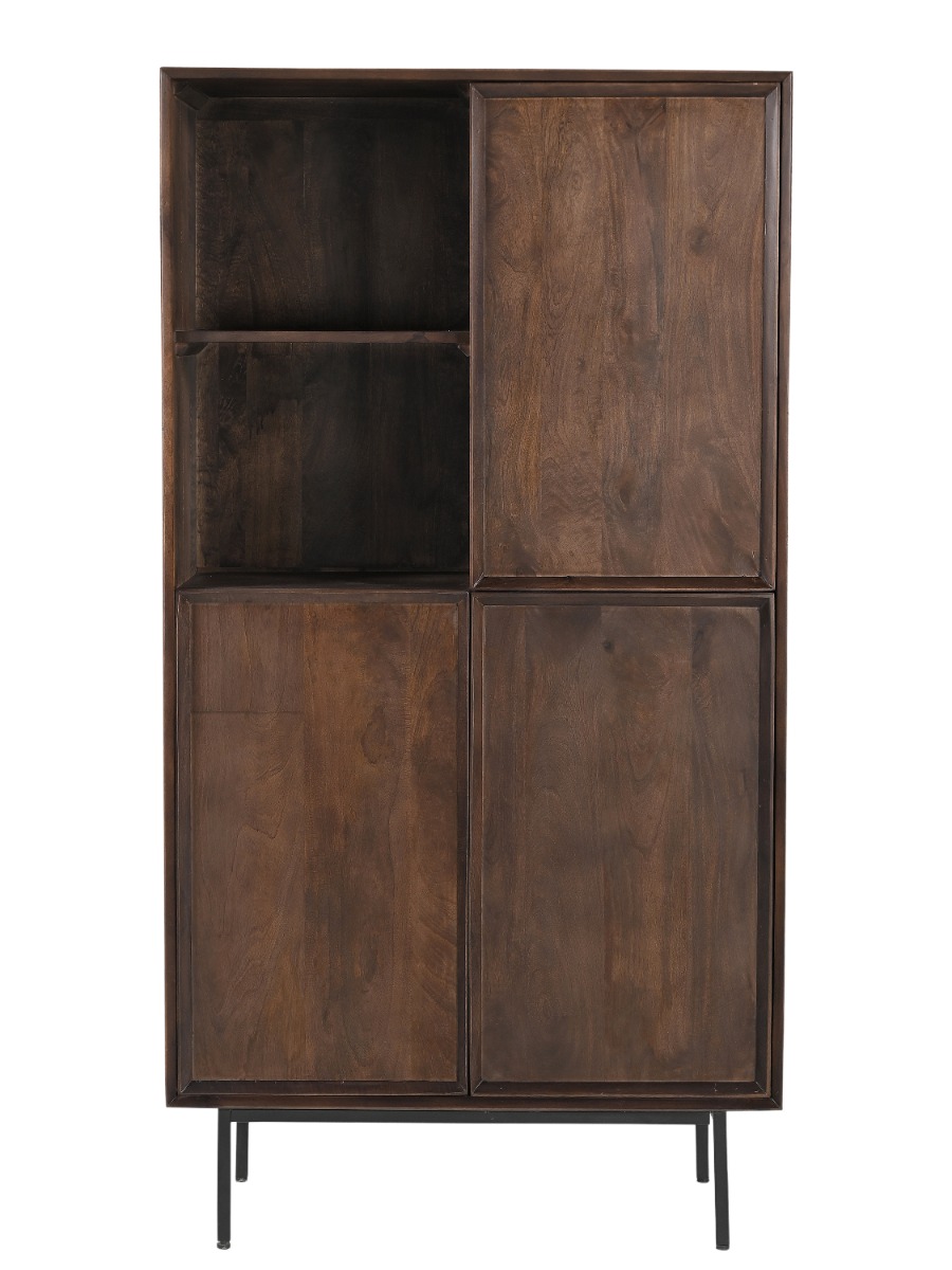 Storage Cabinet Ravenstein Brown 90cm - Livingfurn