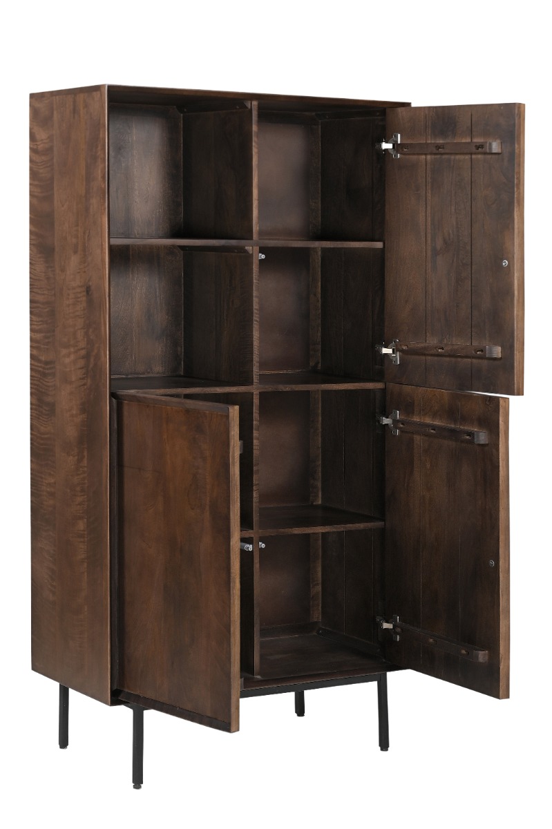 Storage Cabinet Ravenstein Brown 90cm - Livingfurn