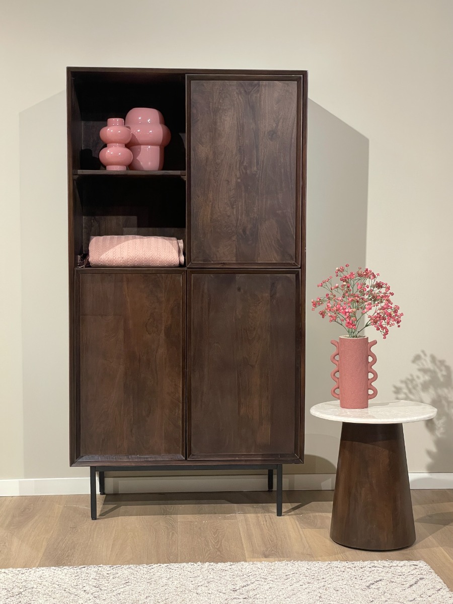 Storage Cabinet Ravenstein Brown 90cm - Livingfurn