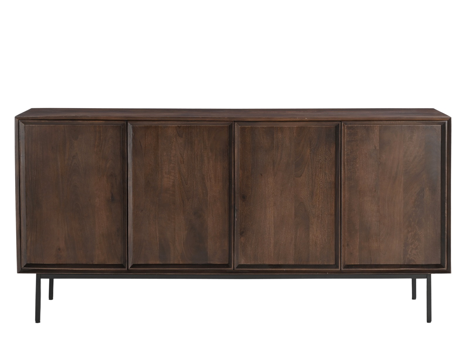 Sideboard Ravenstein Brown 180cm (Mangoholz, Braun) - Livingfurn