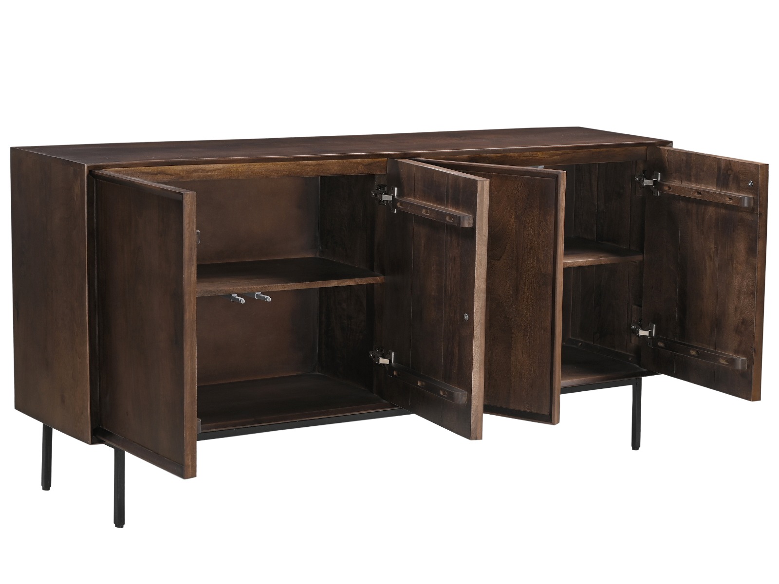 Sideboard Ravenstein Brown 180cm (Mangoholz, Braun) - Livingfurn
