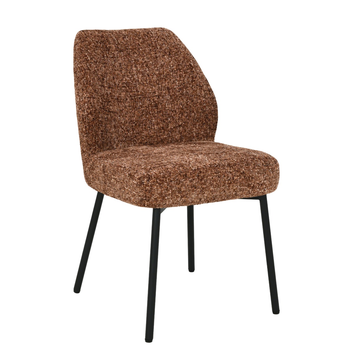 Dining Chair Tess Bordeaux (Fabric, Red) - Livingfurn