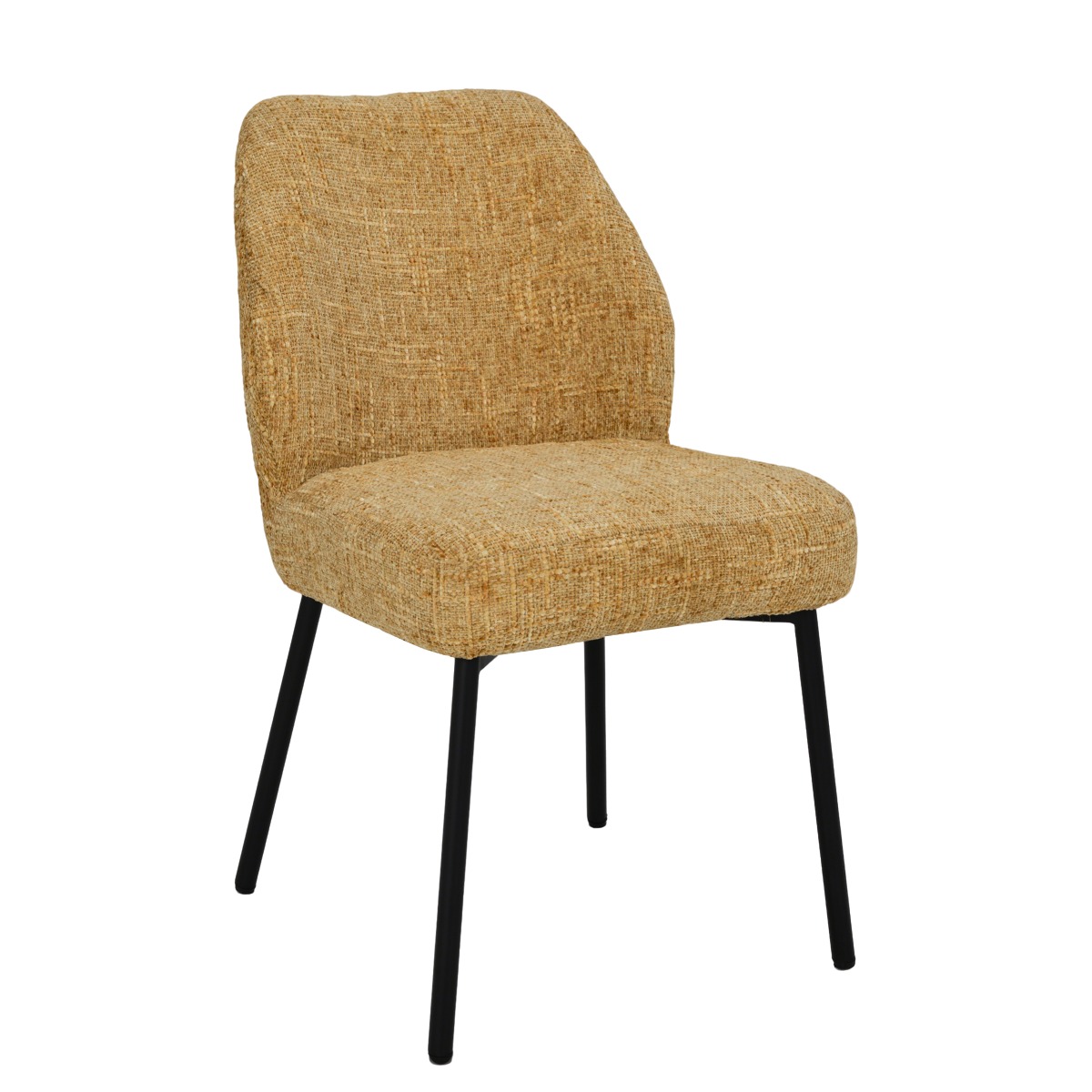 Esszimmerstuhl Tess Honey (Stoff, Gelb) - Livingfurn