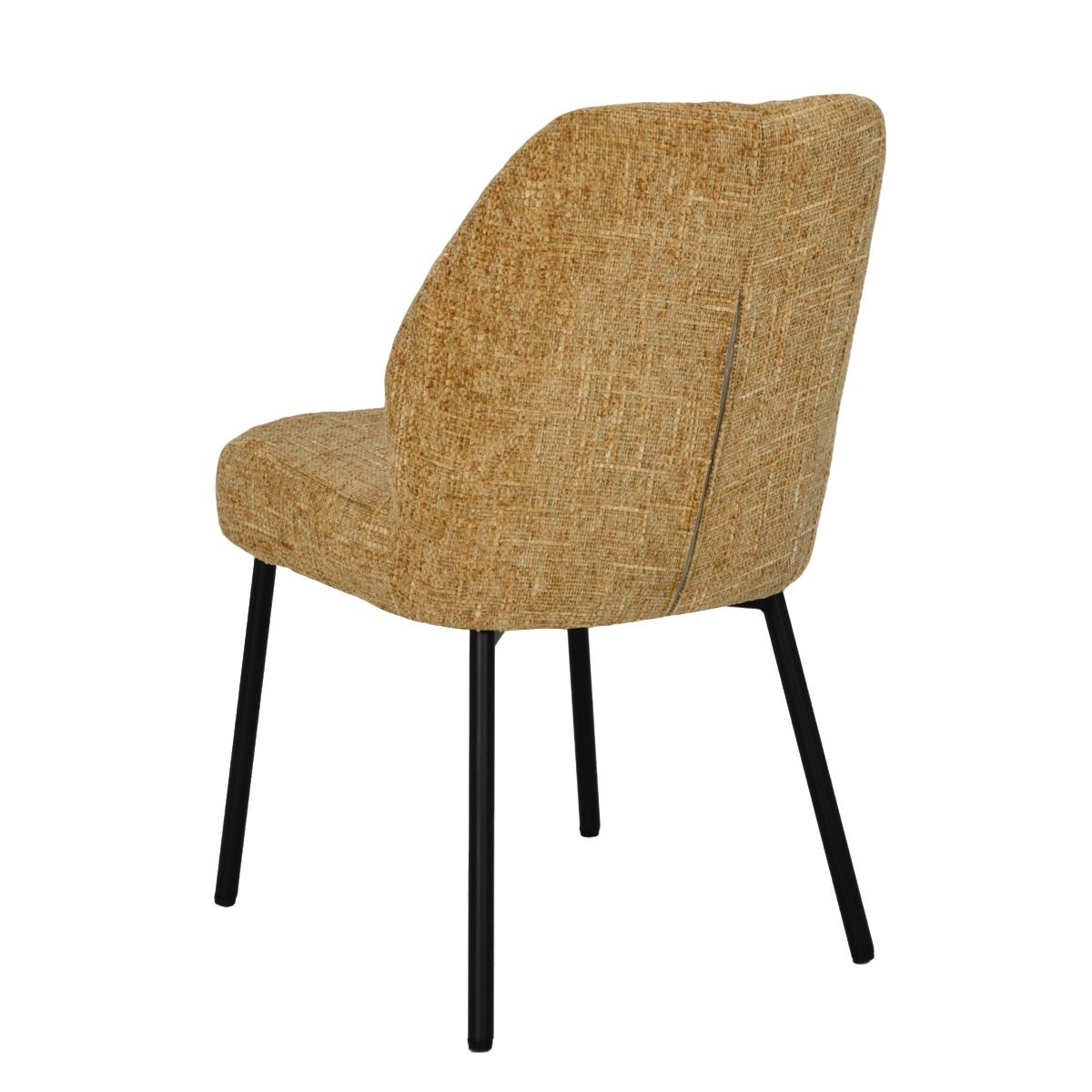 Esszimmerstuhl Tess Honey (Stoff, Gelb) - Livingfurn