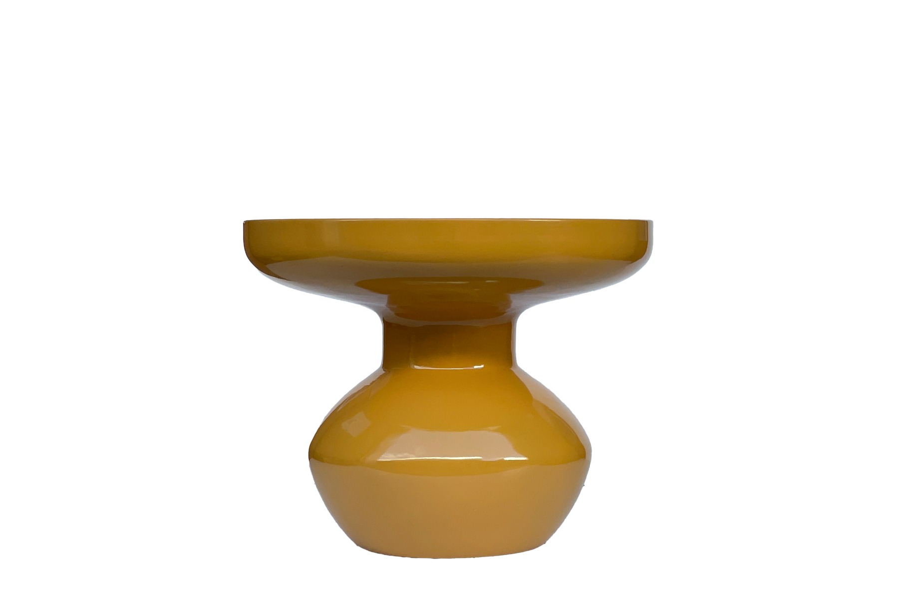 Beistelltisch Lou Mustard (Beschichtet Stahl, Gelb) - Brix