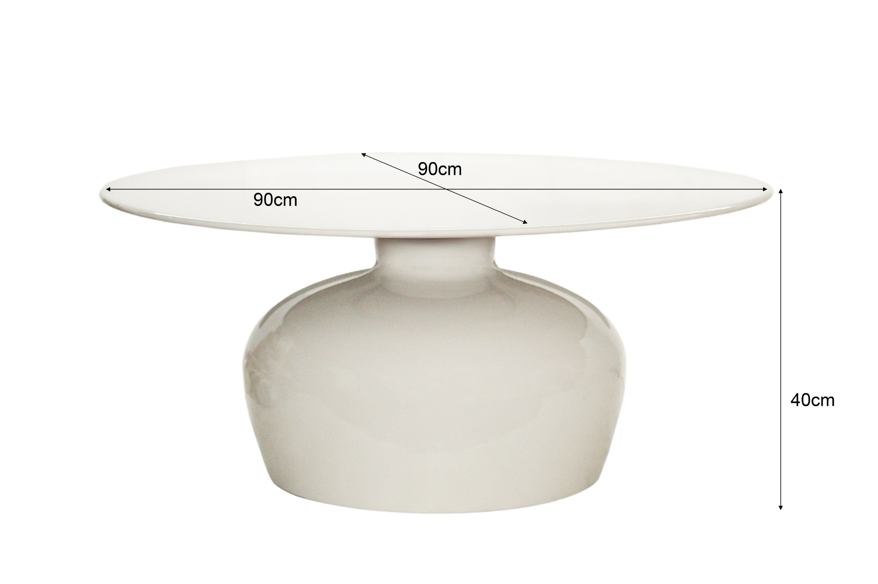 Couchtisch Mila Off White - Brix