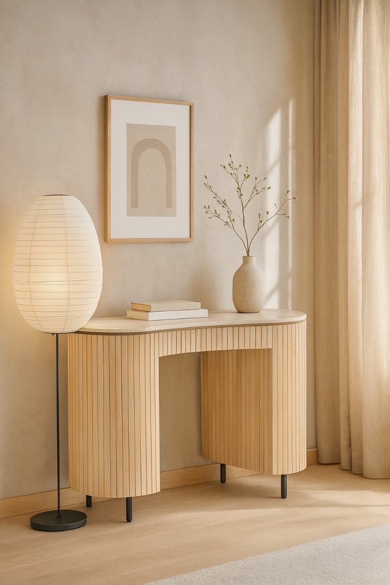 Schreibtisch Dexter Natural Bottecino - Brix