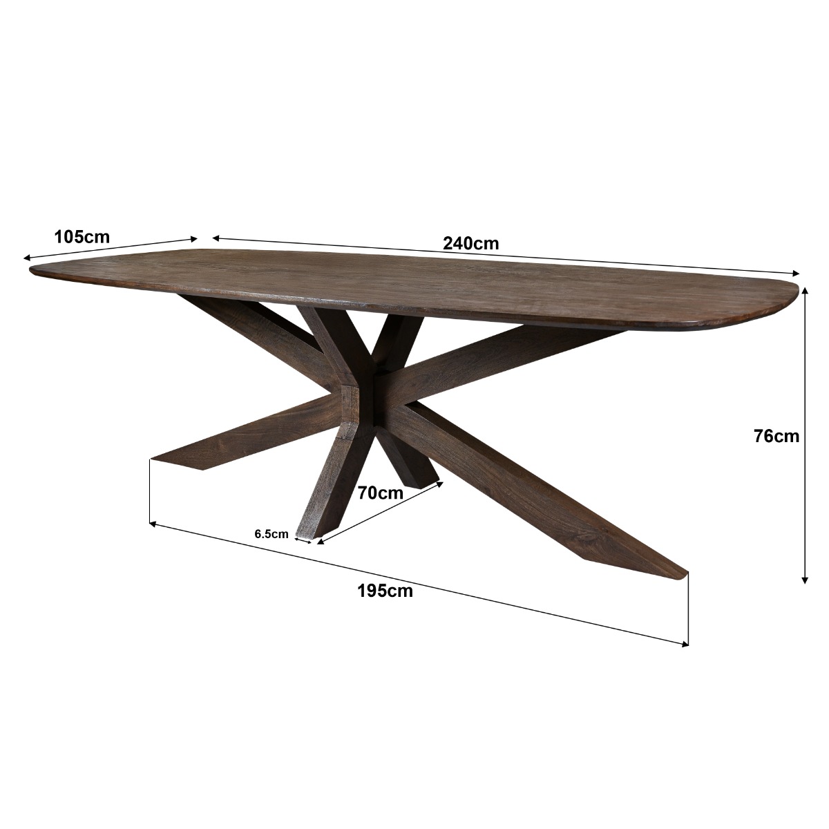 Esstisch Lissabon 240cm - Livingfurn