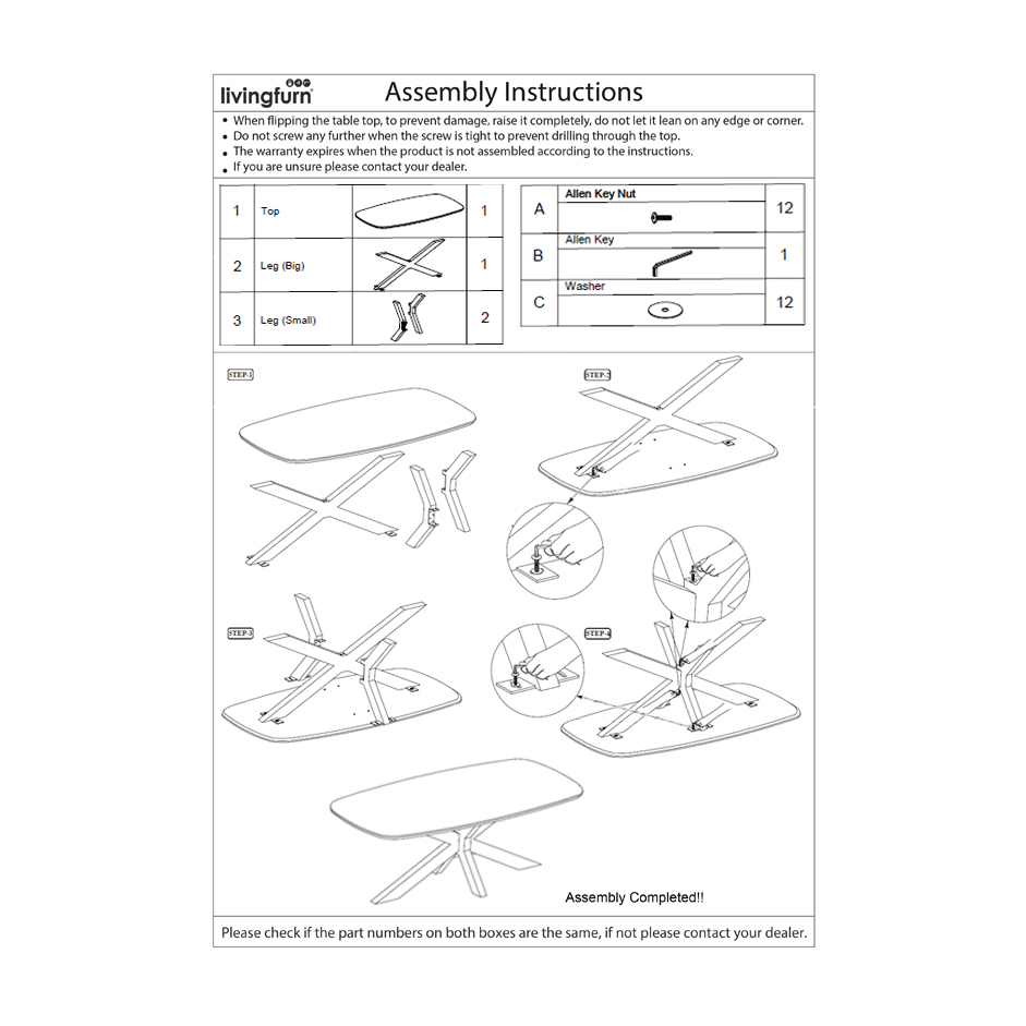 Esstisch Lissabon 240cm - Livingfurn
