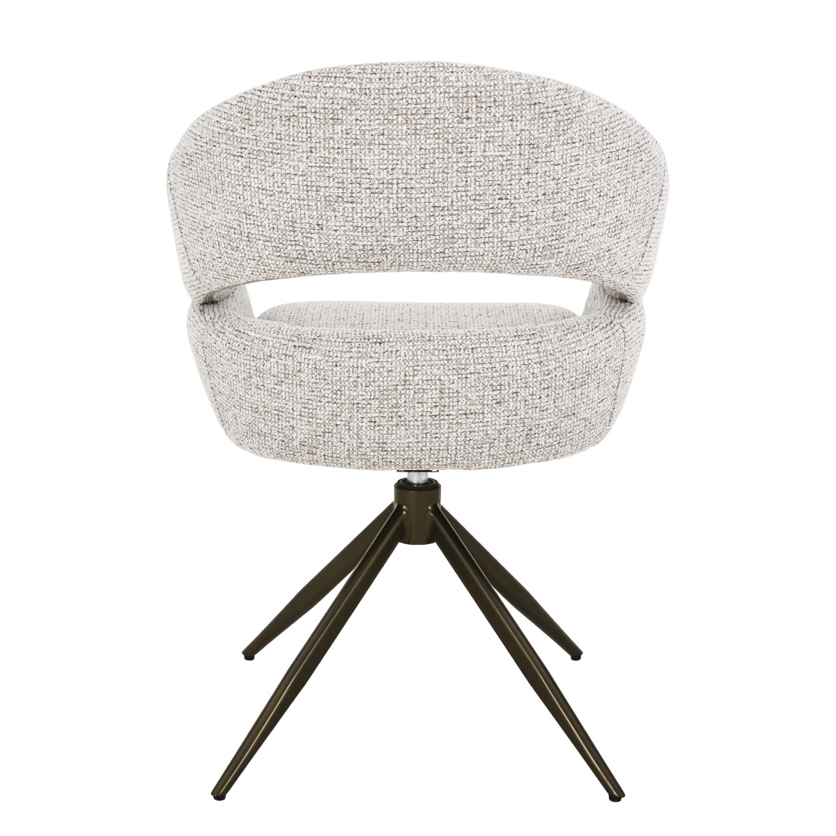 Dining Chair Linn Beige Bronze - Livingfurn