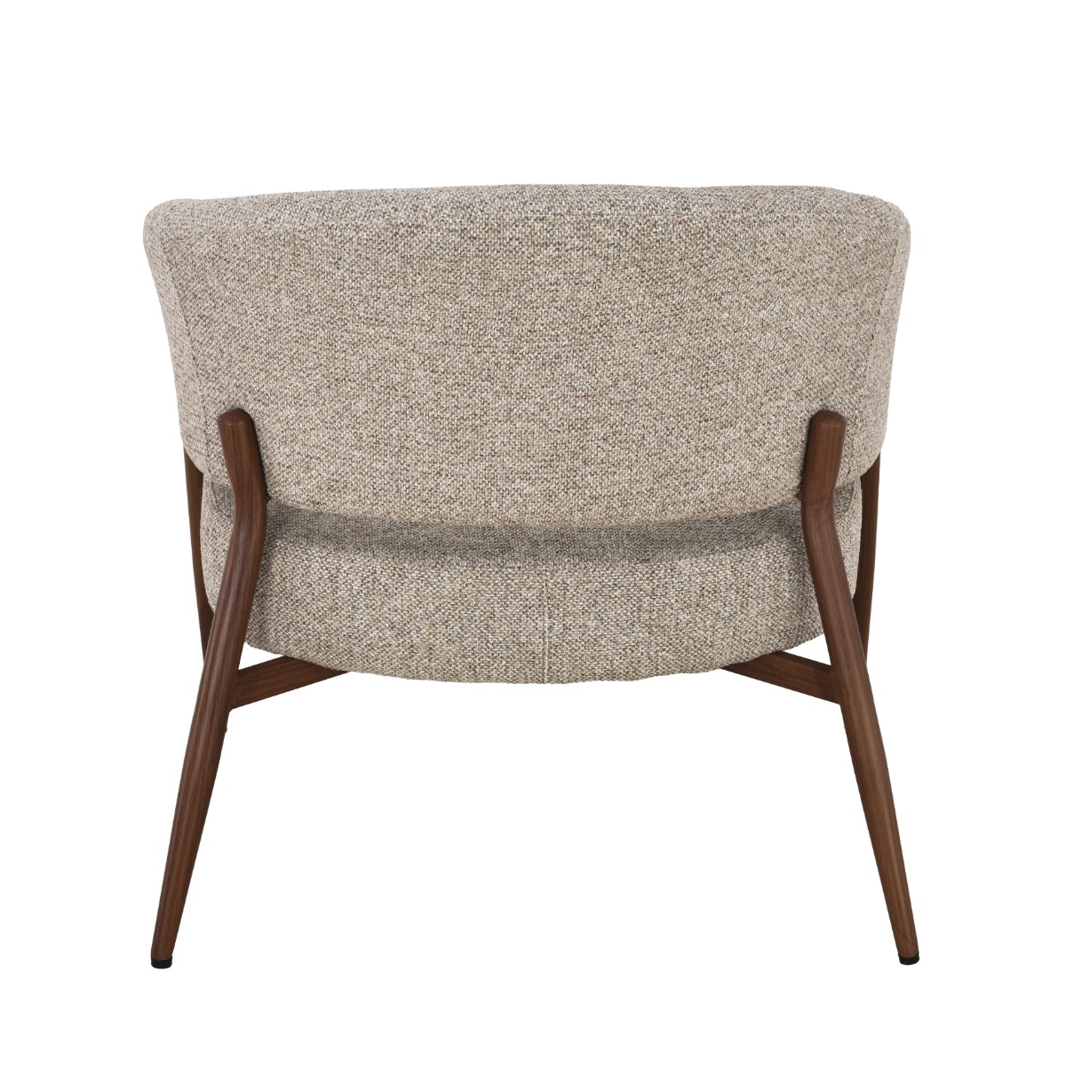 Sessel Dilan Hush Walnut (Stoff, Beige) - Livingfurn