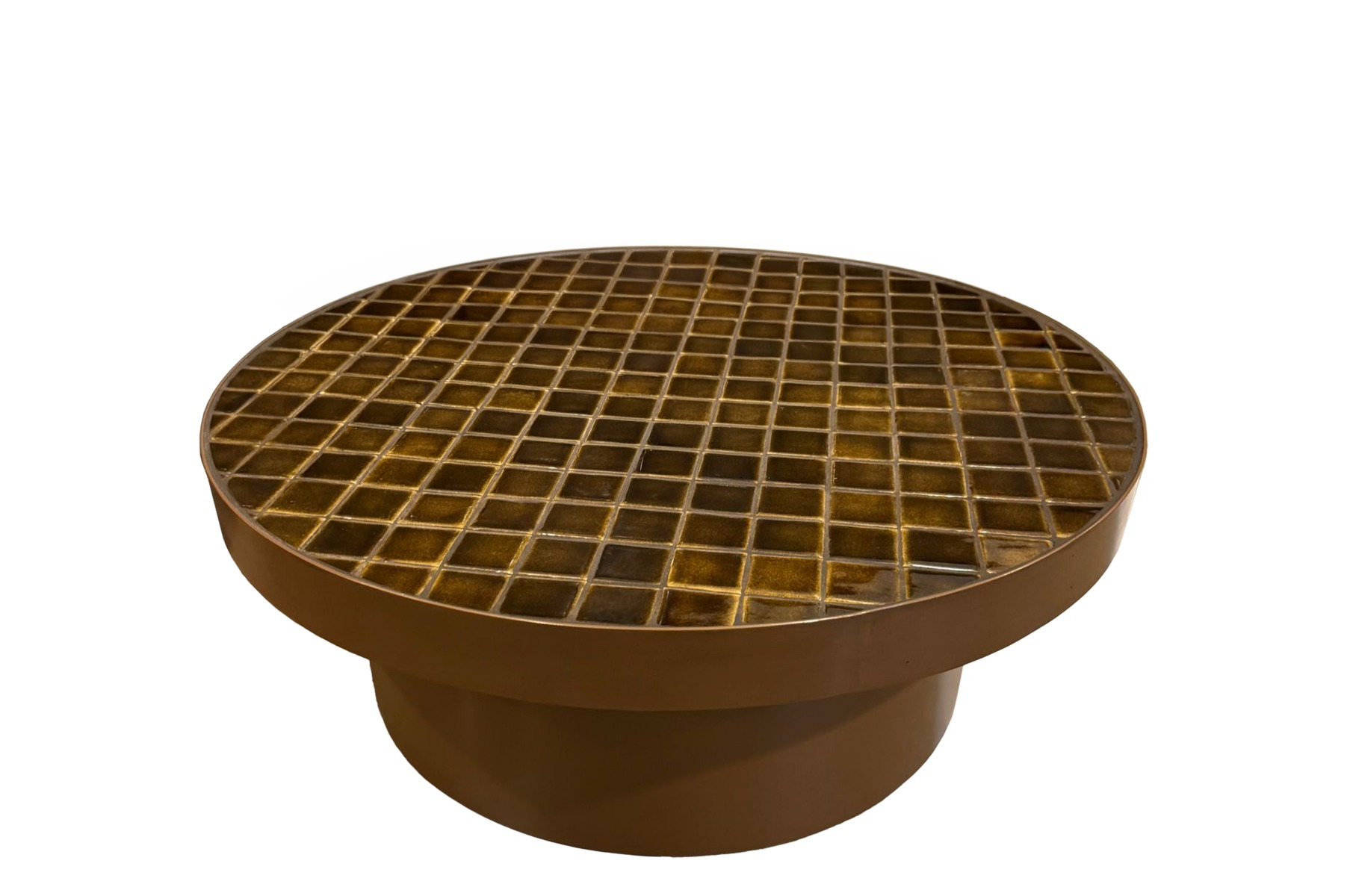 Couchtisch Tylo Brown 80cm (Keramische tegels, Braun) - Brix