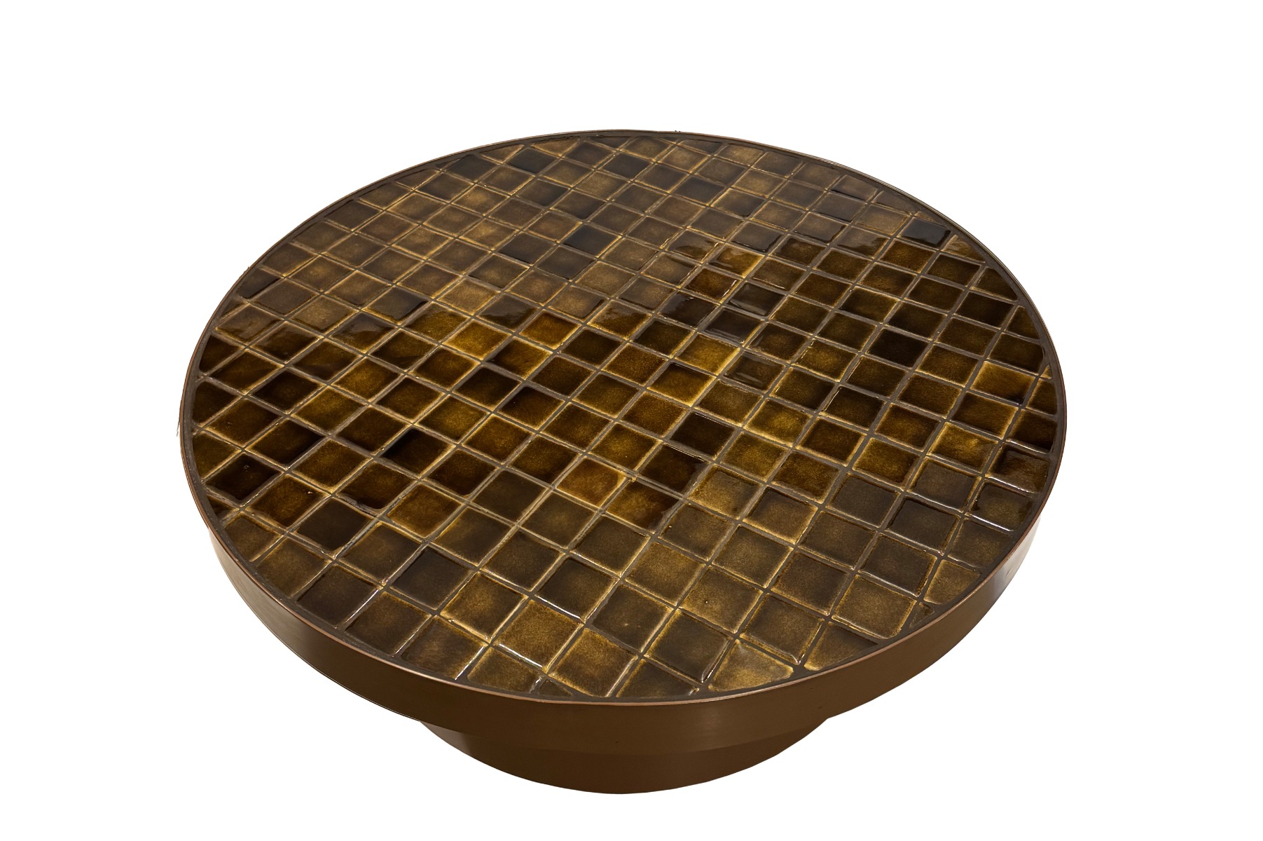 Couchtisch Tylo Brown 80cm (Keramische tegels, Braun) - Brix