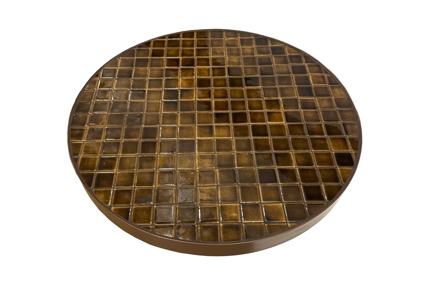 Couchtisch Tylo Brown 80cm (Keramische tegels, Braun) - Brix