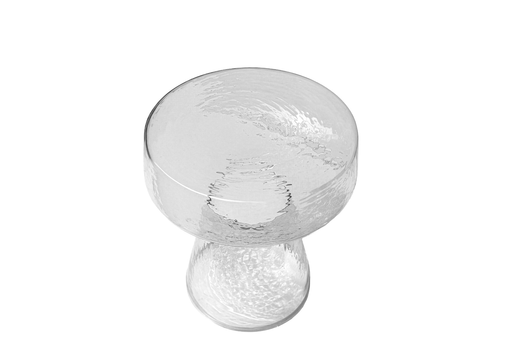 Beistelltisch Bo Clear 37cm (Glas, Transparant) - Brix