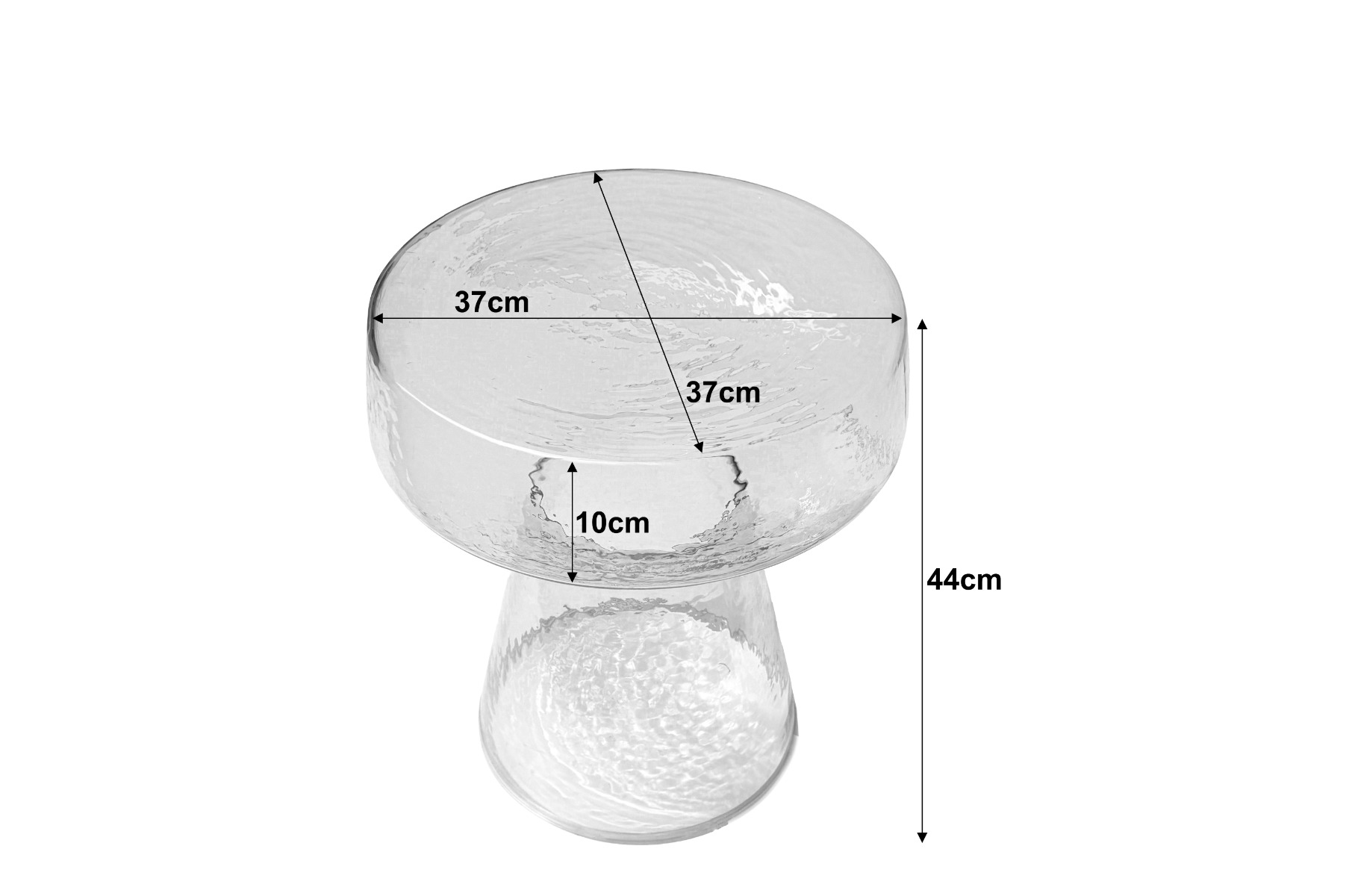 Beistelltisch Bo Clear 37cm - Brix