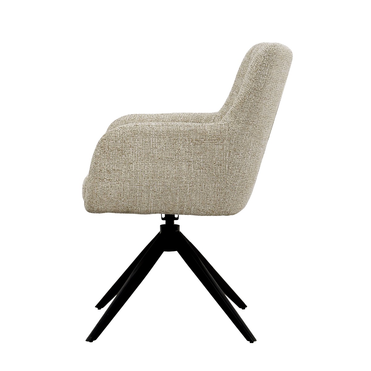Esszimmerstuhl Tara Sand (Stoff, Beige) - Livingfurn