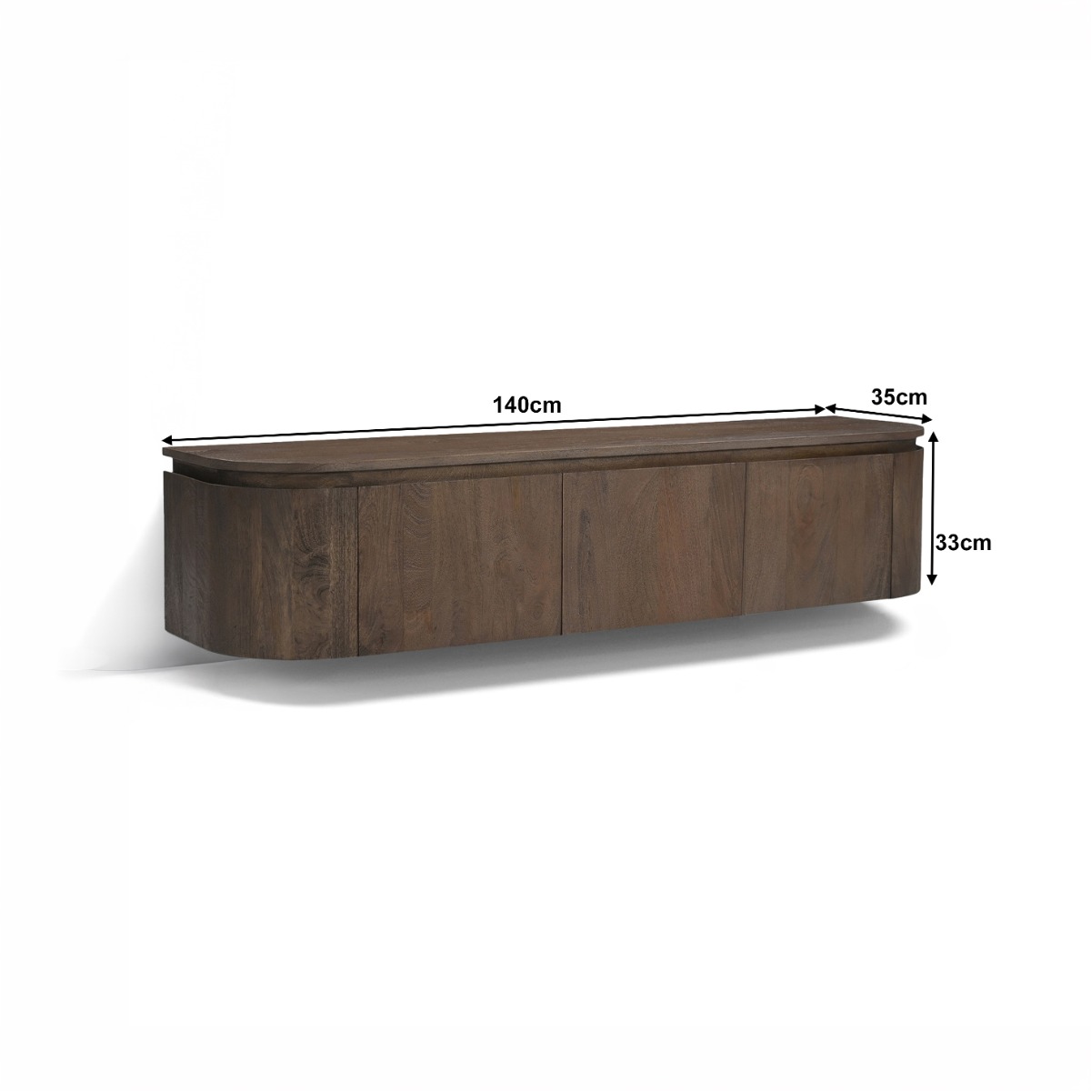 Zwevend tv-meubel Elvano Malta Zwevend 140cm - Livingfurn