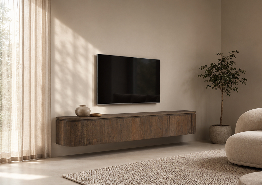 Zwevend tv-meubel Elvano Malta Zwevend 180cm - Livingfurn
