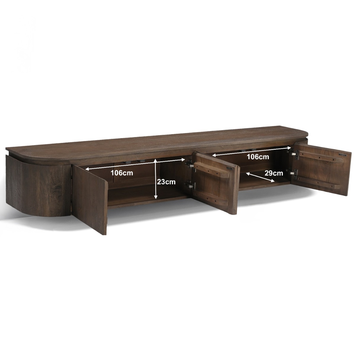 Zwevend tv-meubel Elvano Malta Zwevend 220cm - Livingfurn