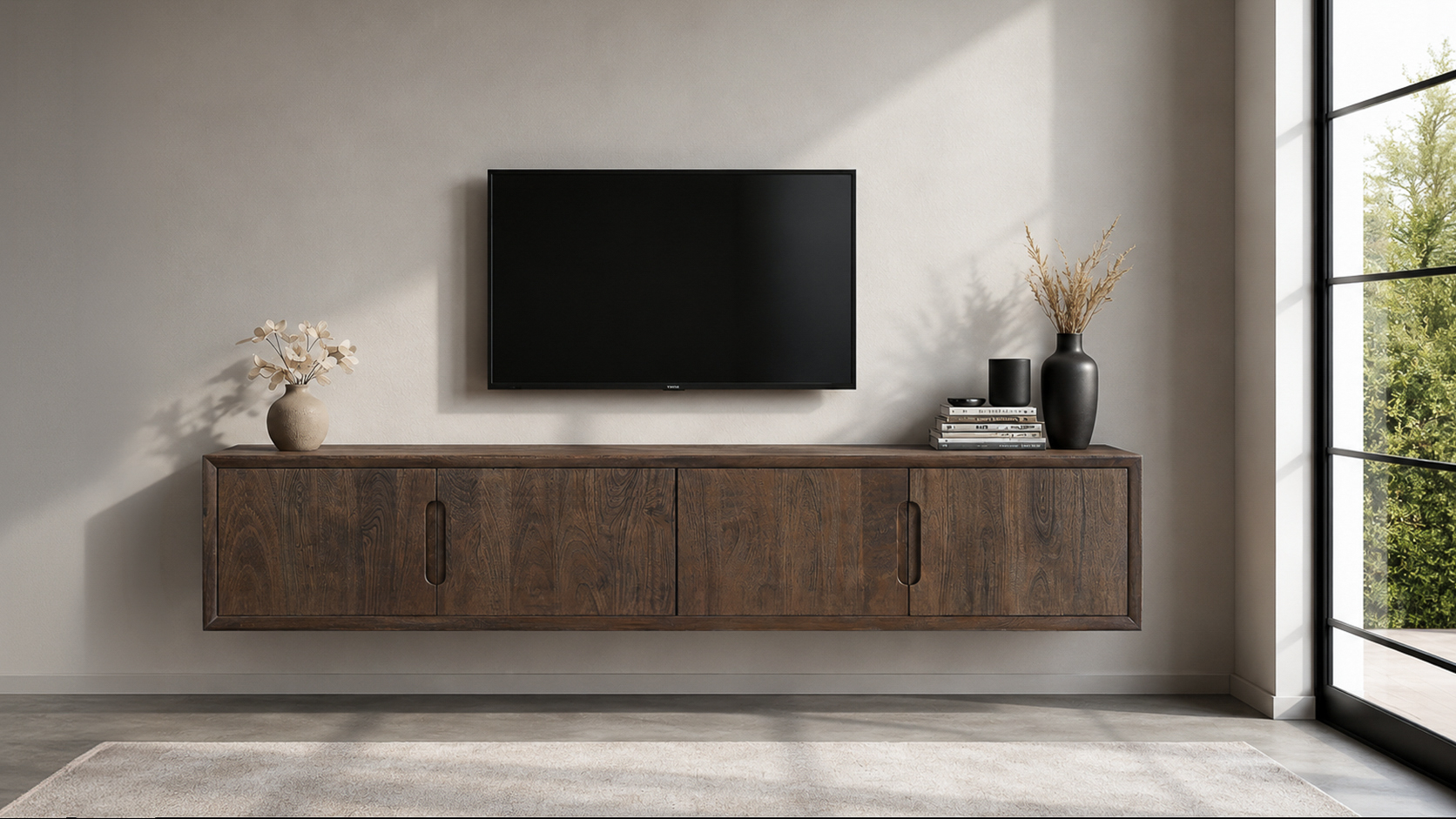 Zwevend tv-meubel Cortez Zwevend 180cm - Livingfurn