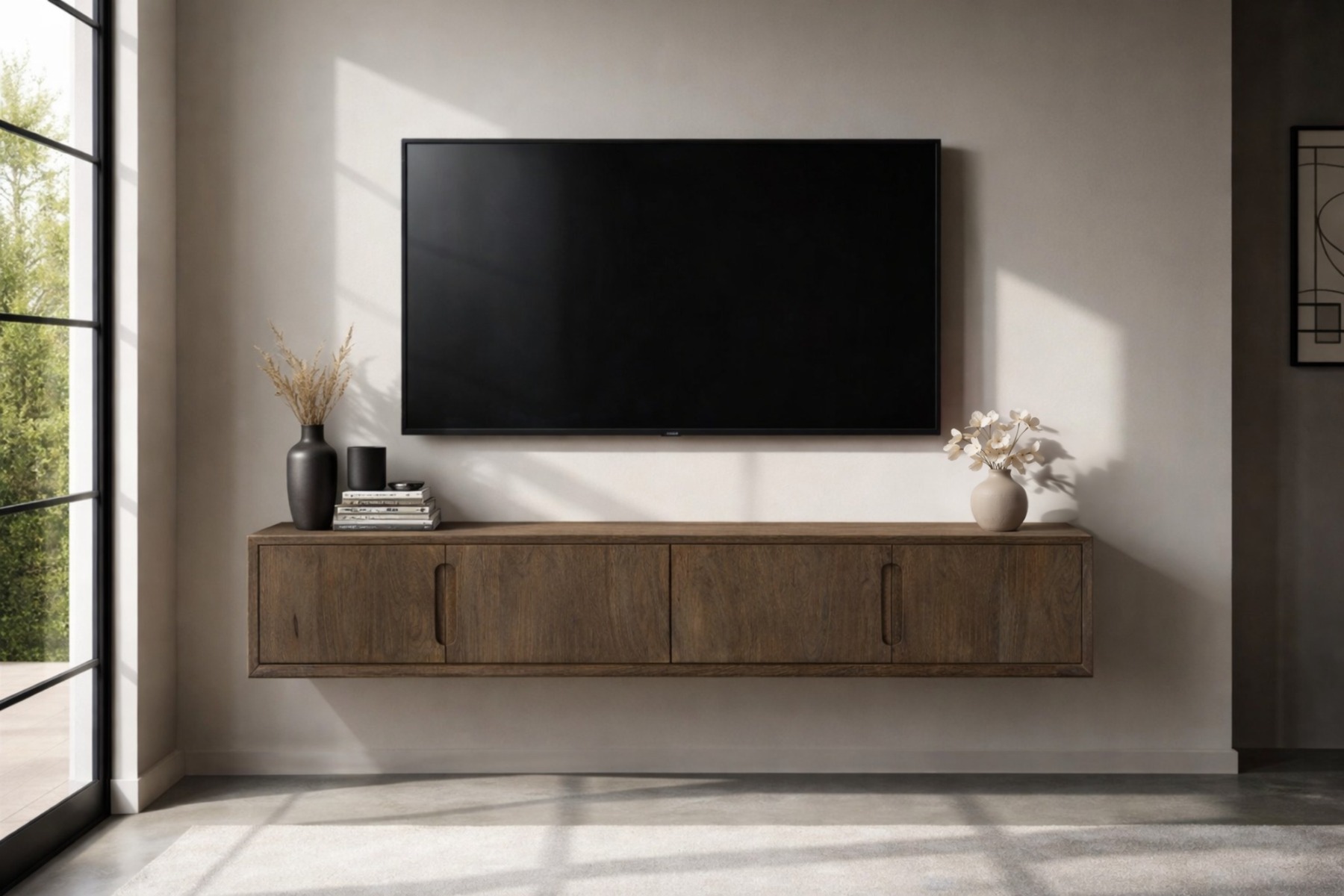 Zwevend tv-meubel Cortez Zwevend 220cm - Livingfurn