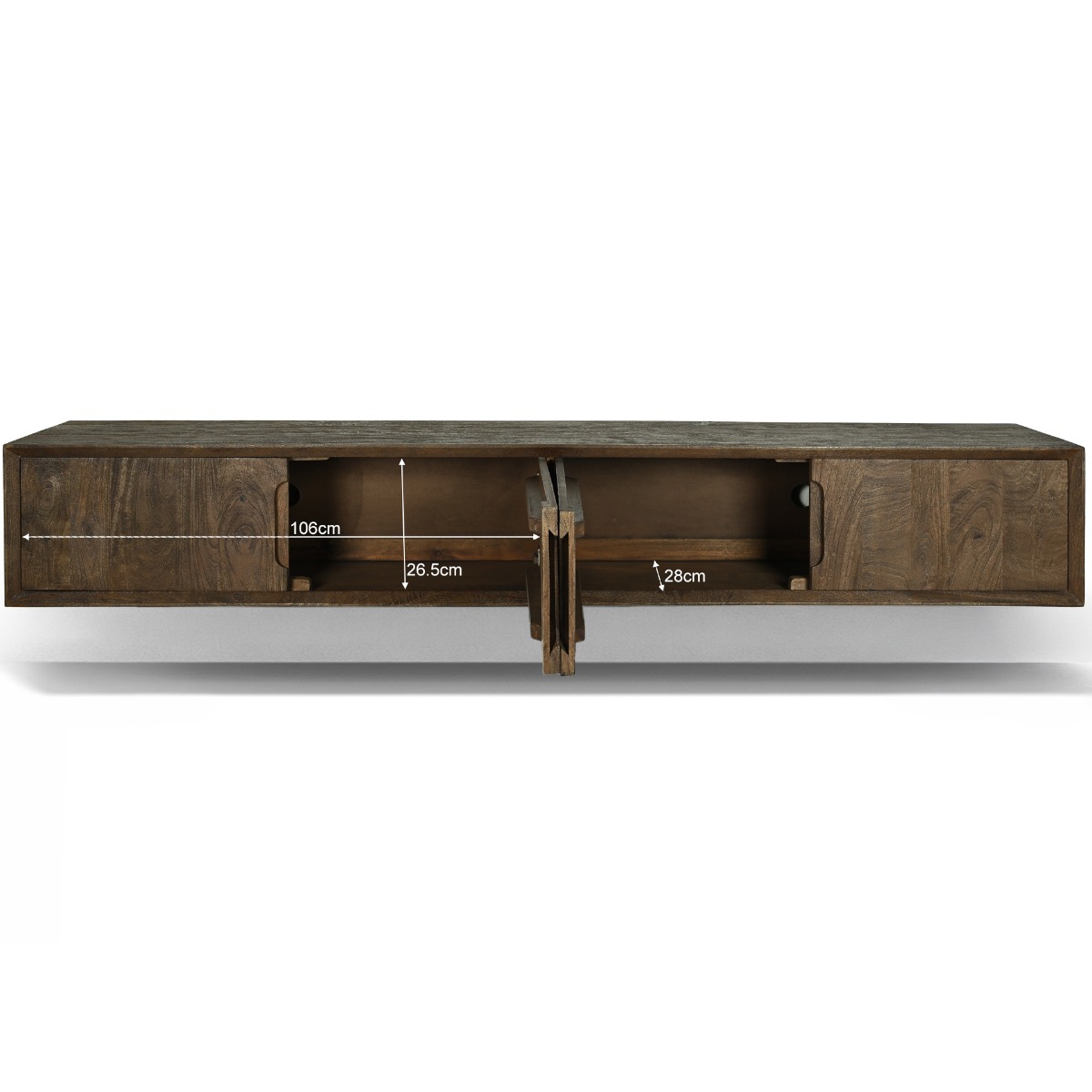 Zwevend tv-meubel Cortez Zwevend 220cm - Livingfurn