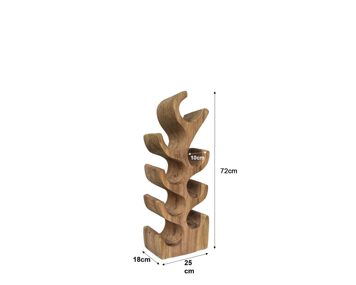 Wohndekoration Suar Winerack 8 - Livingfurn