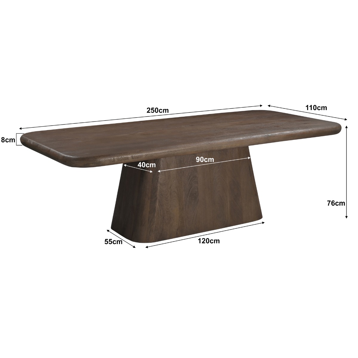 Esstisch Maduro 250cm - Livingfurn