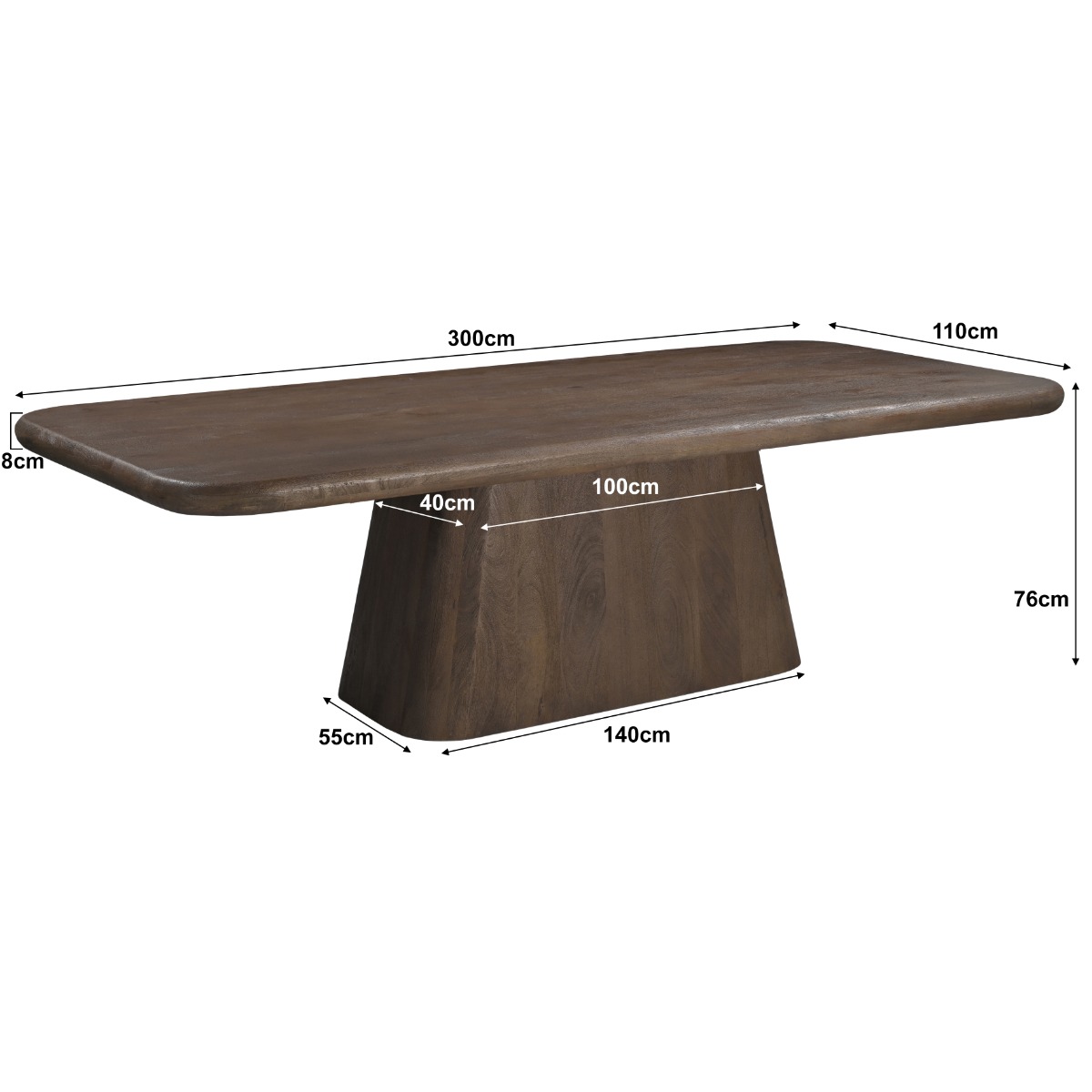Esstisch Maduro 300cm - Livingfurn