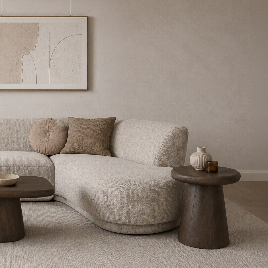 Mesa auxiliar Maduro 45cm - Livingfurn