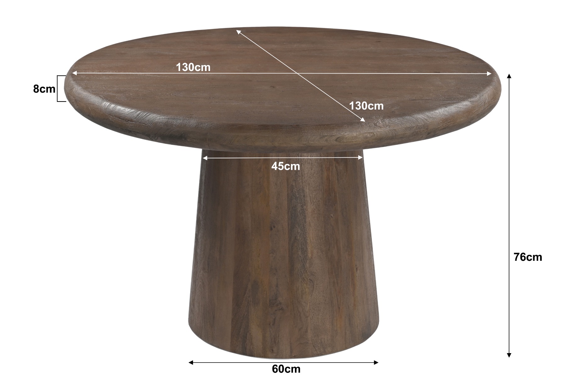 Esstisch Maduro 130cm - Livingfurn