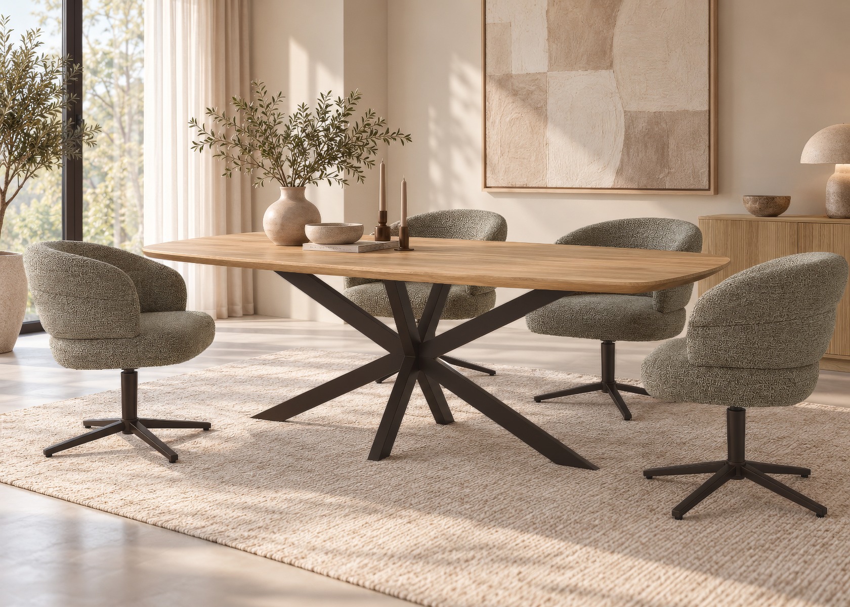 Eettafel Santino 180cm - Livingfurn