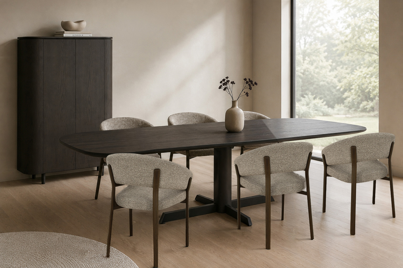 Eettafel Sanremo Espresso 220cm - Livingfurn