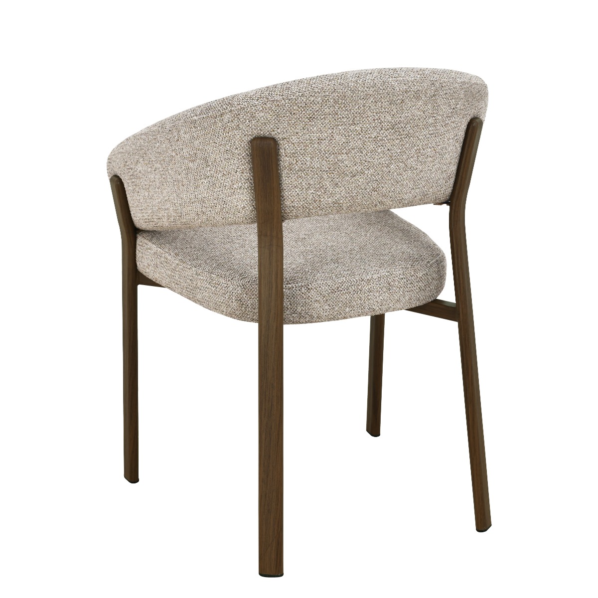 Eetkamerstoel Zhora Hush Walnut - Livingfurn