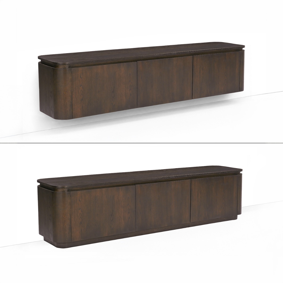 Zwevend tv-meubel Rivano Basalt 180cm - Livingfurn