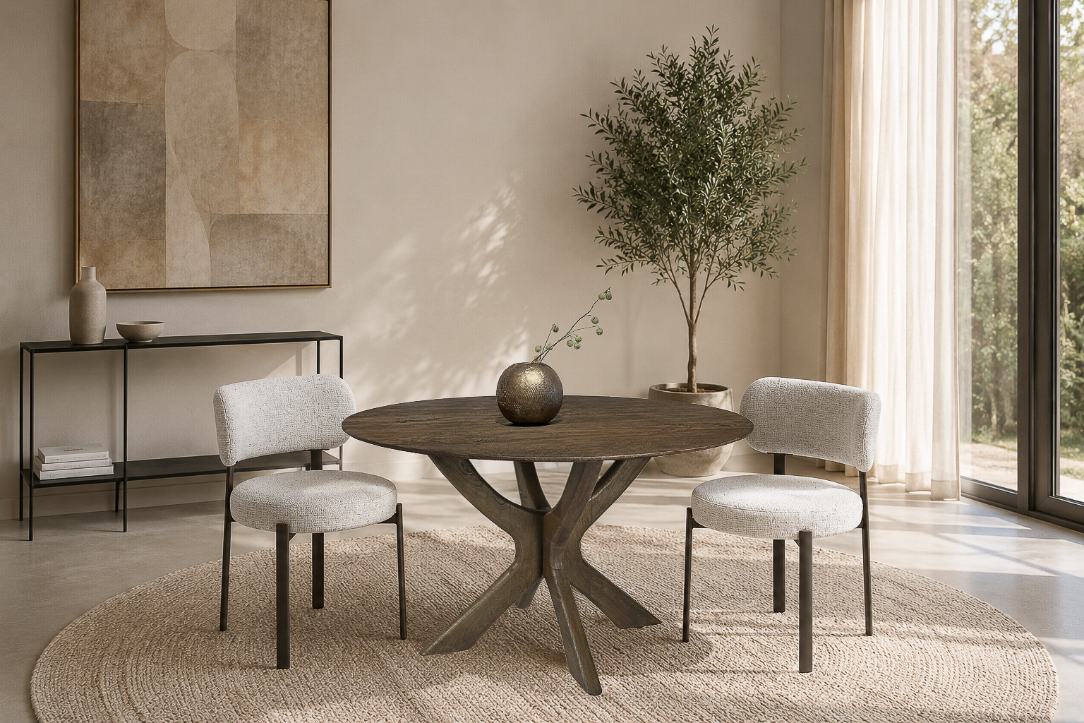 Eetkamerstoel Zoey Beige - Livingfurn