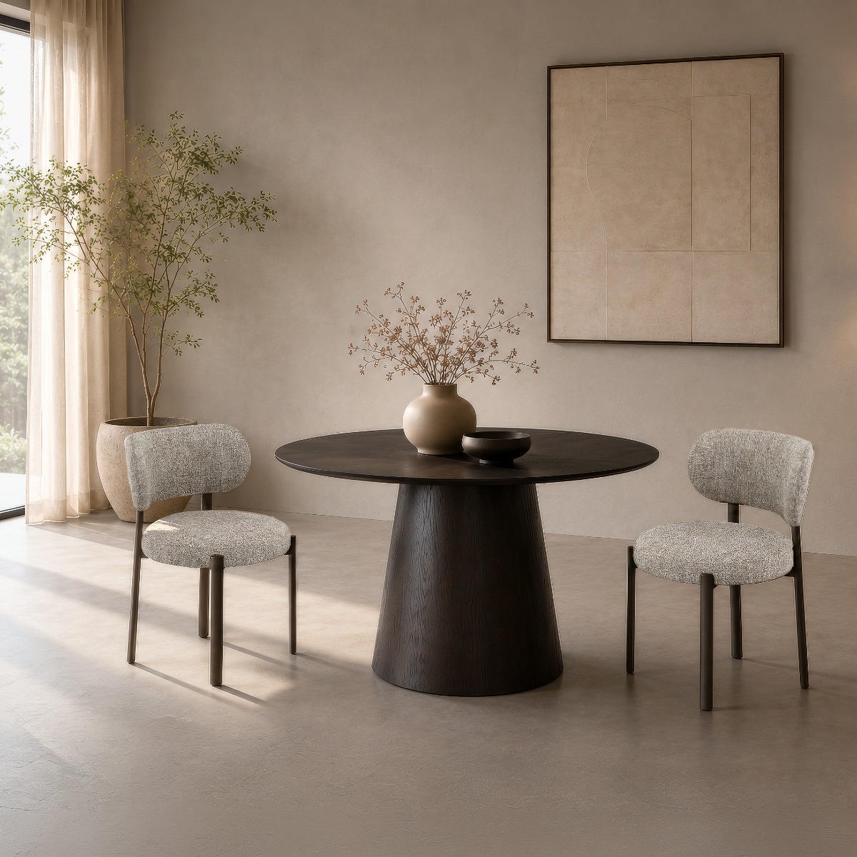 Eetkamerstoel Zoey Mocha - Livingfurn