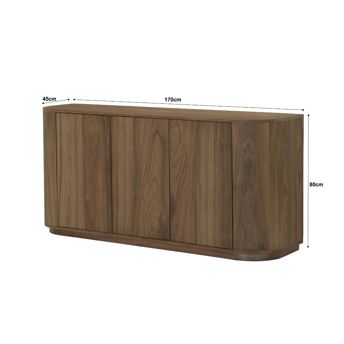 Sideboard Novero Walnoot 170cm - Livingfurn