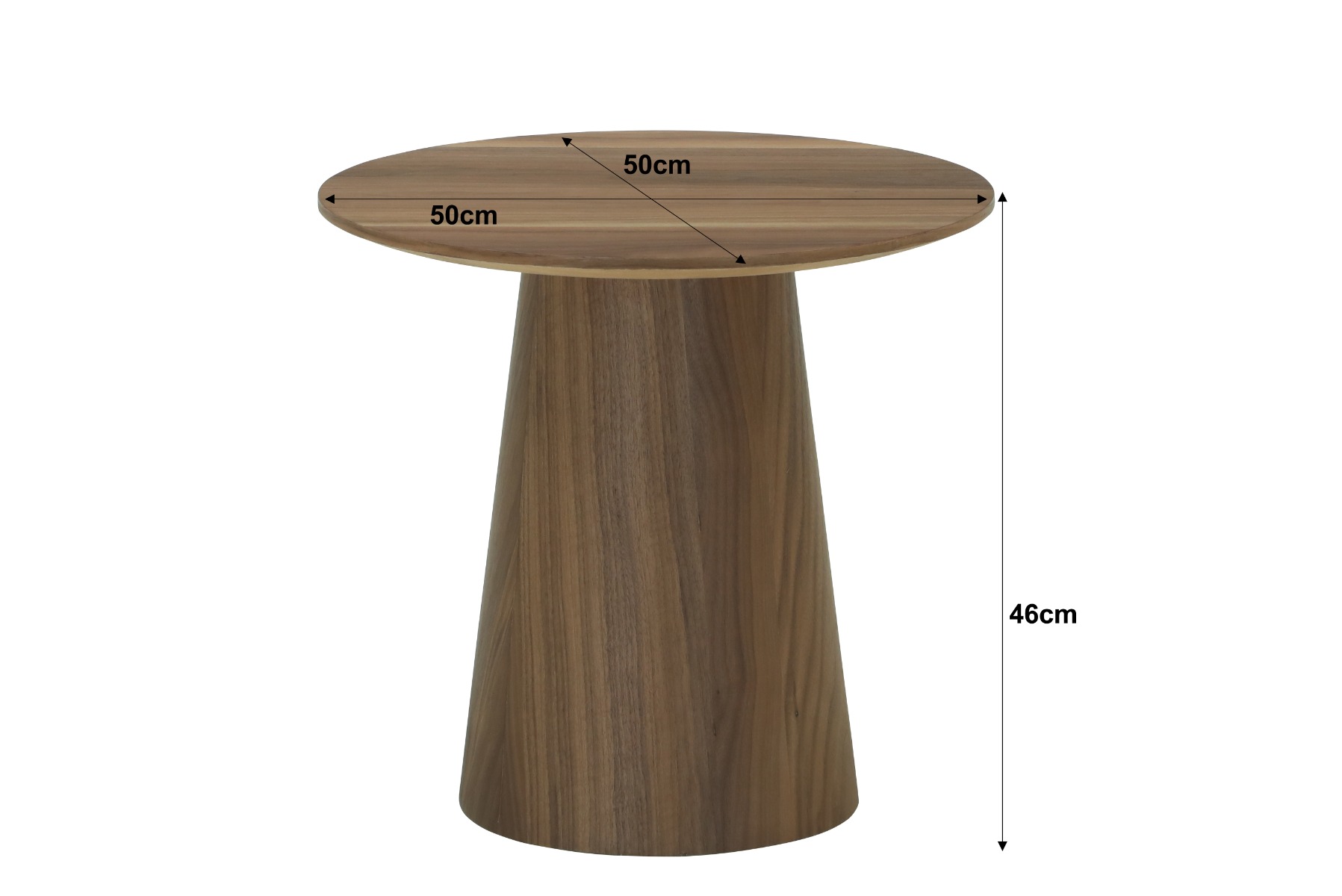 Salontafel Novero Walnoot 50cm - Livingfurn