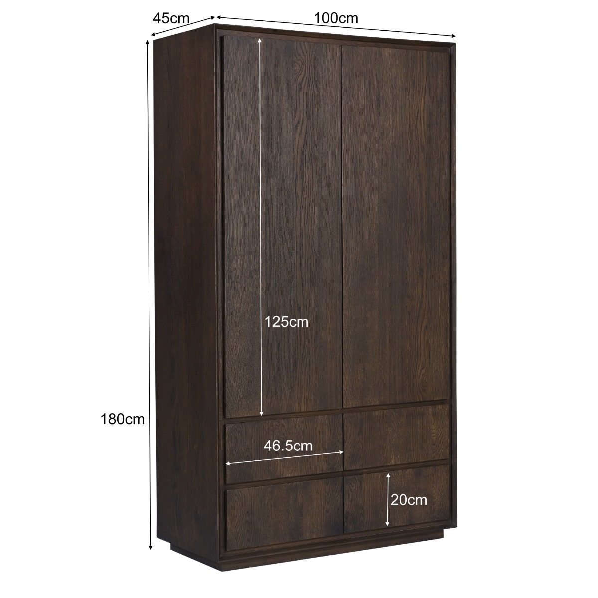 Schrank Firato Basalt 100cm - Livingfurn