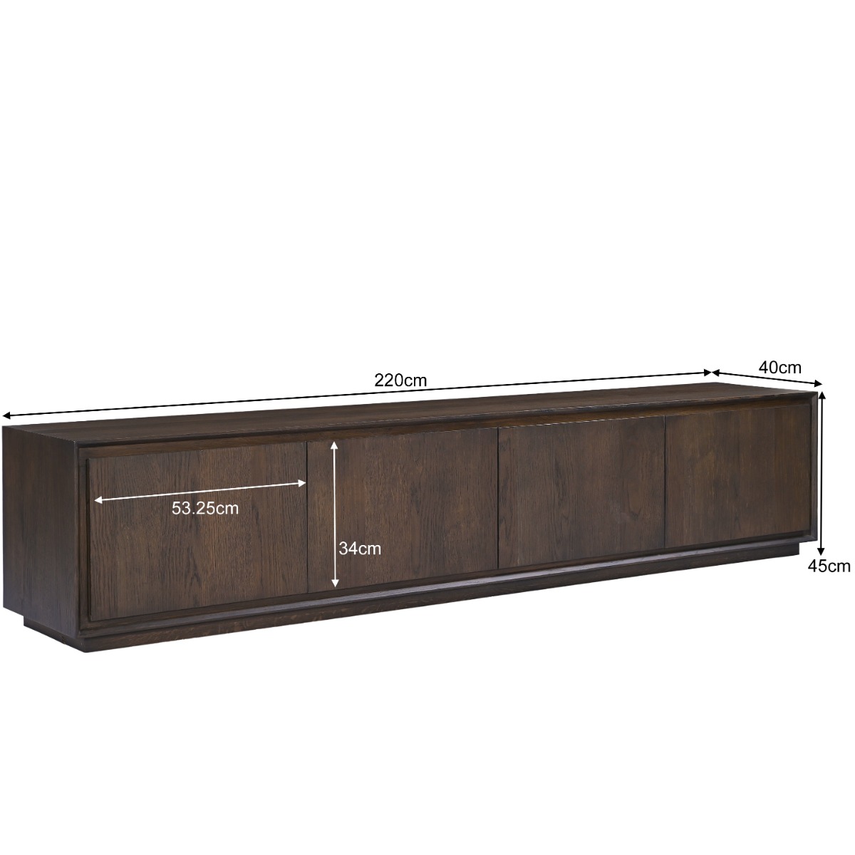 Tv-meubel Firato Basalt 220cm - Livingfurn