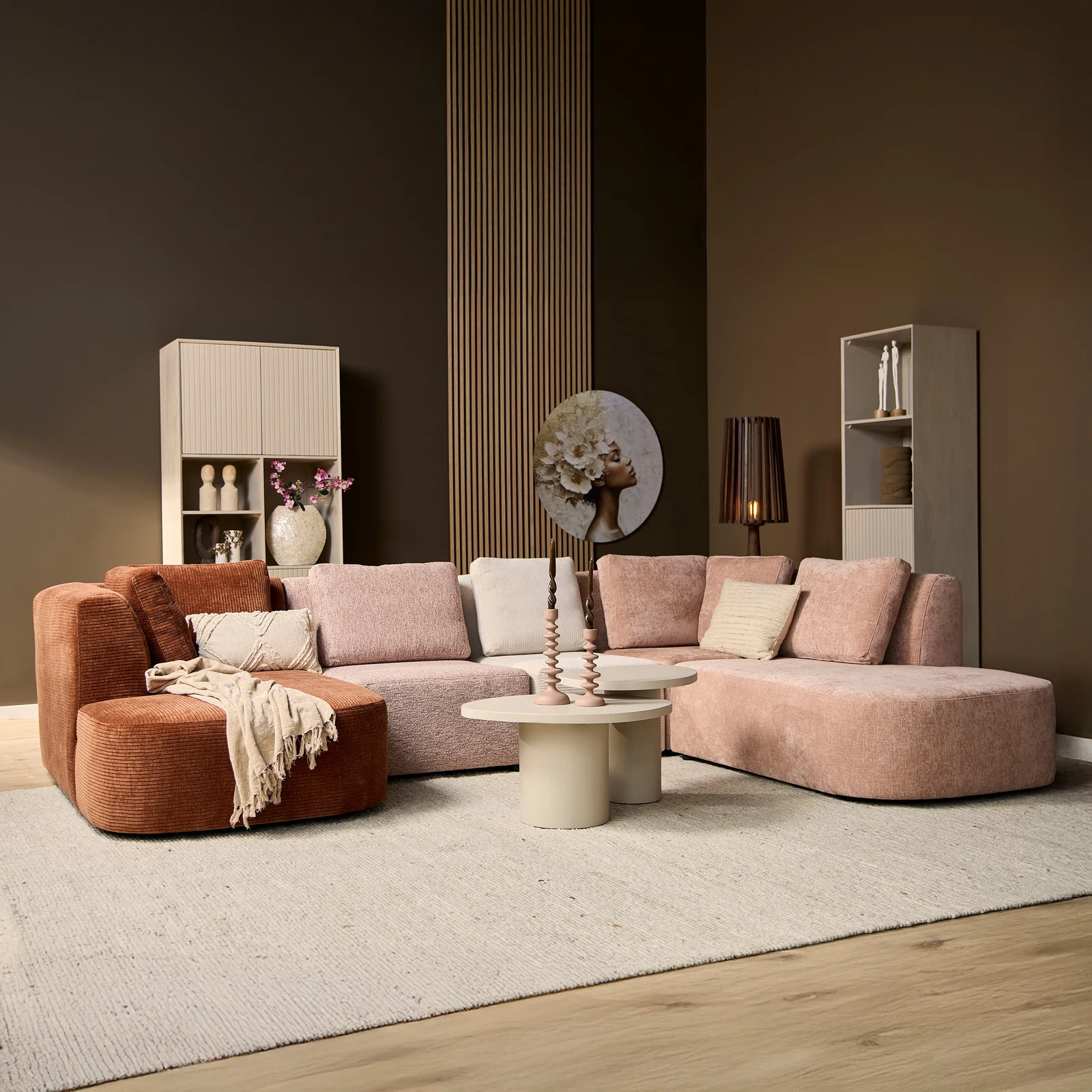 MySofa Blocks U-Sofa (Stoff, Beige)