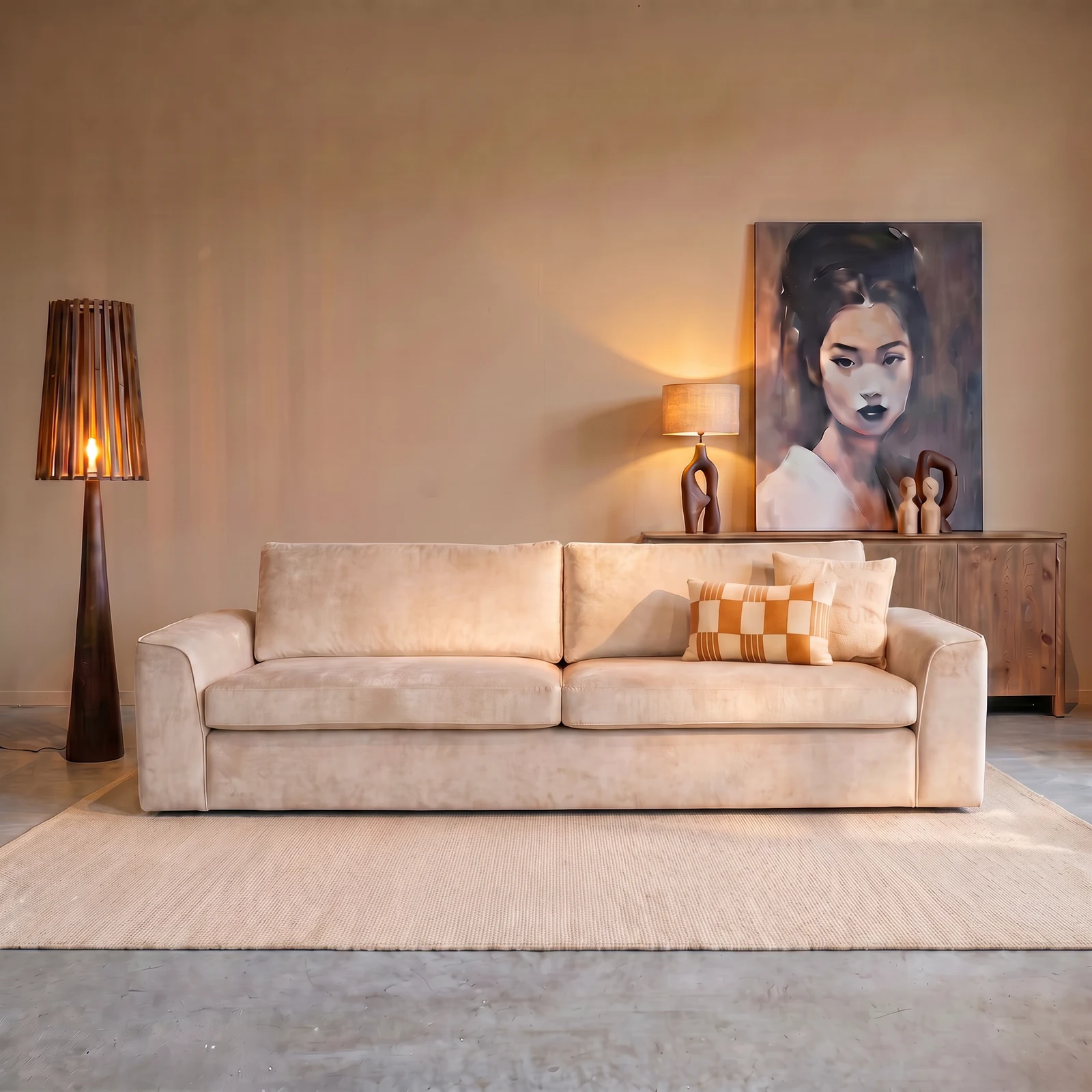 MySofa Teddy 2,5-Sitzer Velvet Beige - MySofa