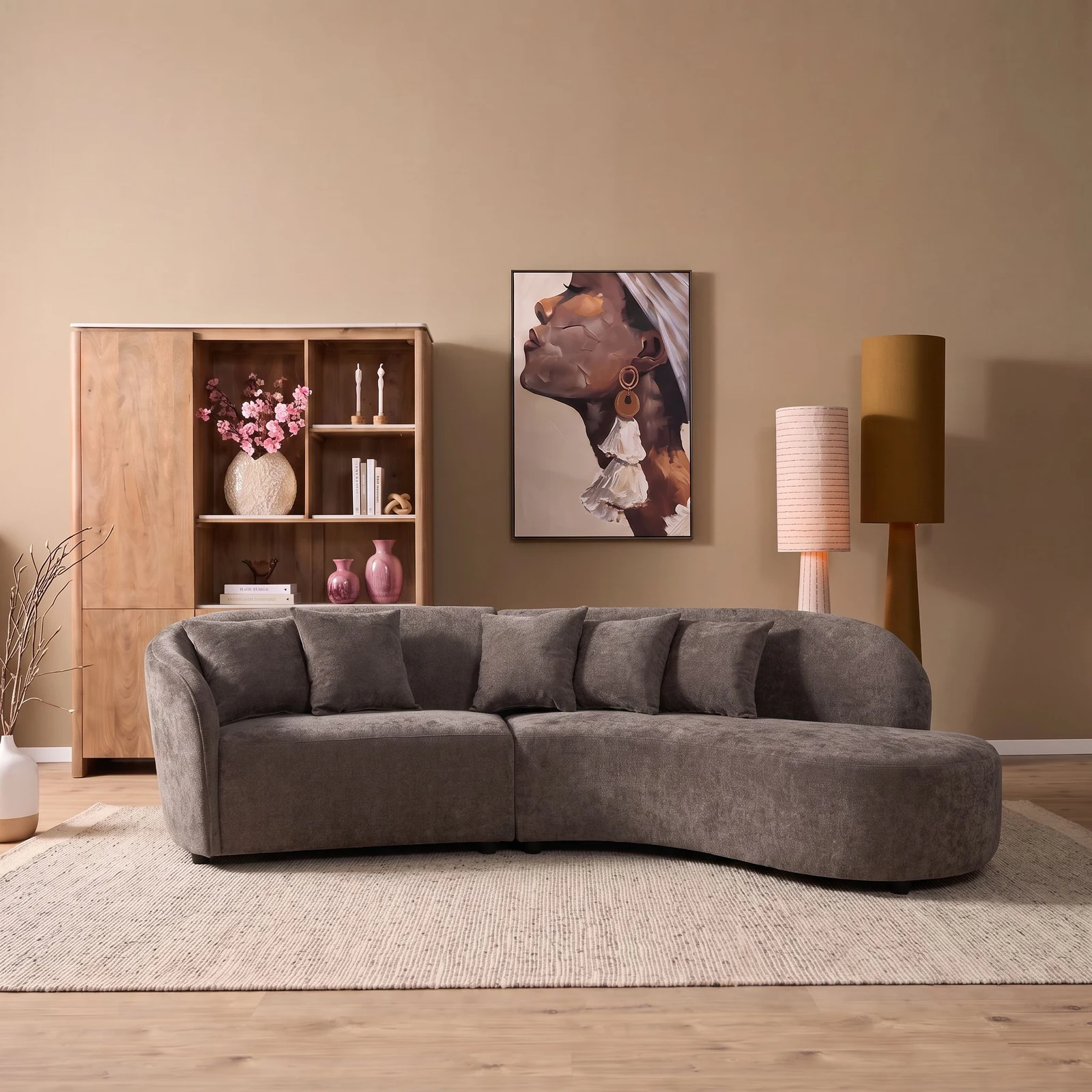 MySofa Novi Corner Sofa Grey 3 seater + Lounge R - MySofa